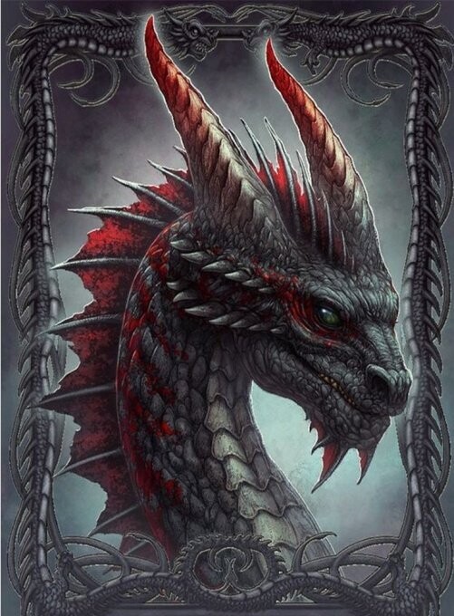 Diamond Painting Vollbild 30x40 mit eckigen Steinen