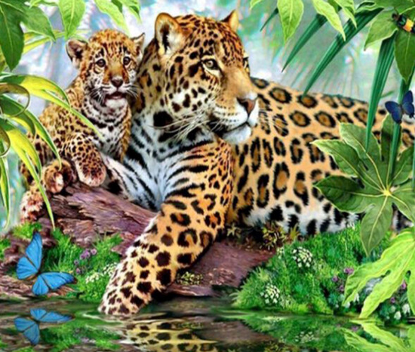 Diamond Painting Vollbild 30x40 mit eckigen Steinen Diamond Painting Vollbild 30x40 mit eckigen Steinen