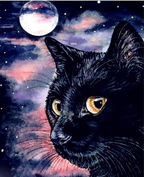 Diamond Painting Vollbild 50x70 mit runden Steinen