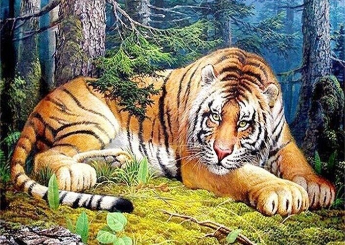 Diamond Painting Vollbild 50x70 mit runden Steinen Diamond Painting Vollbild 50x70 mit runden Steinen