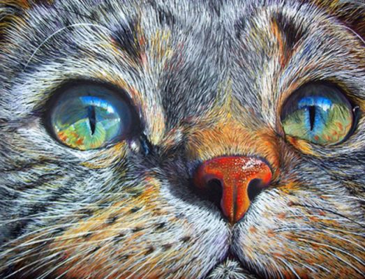 Diamond Painting Vollbild 30x40 mit runden Steinen