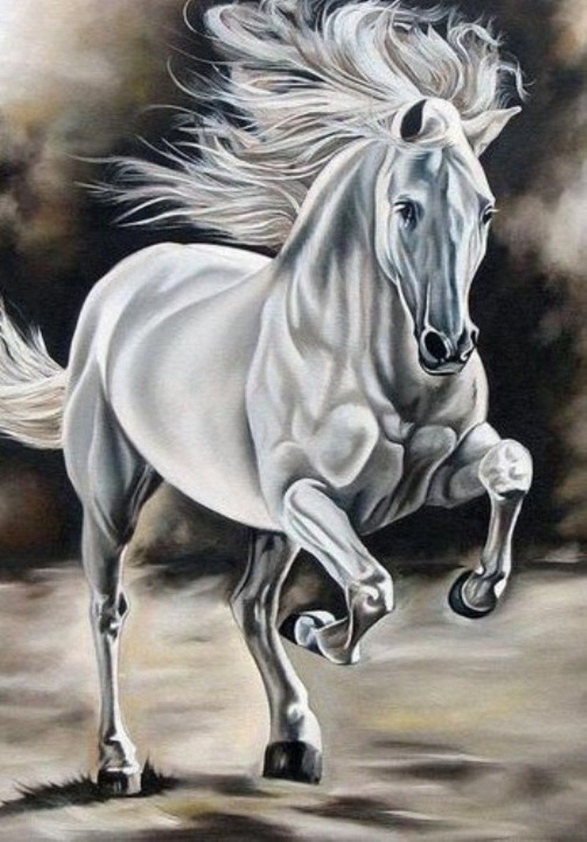 Diamond Painting Vollbild 30x40 mit runden Steinen