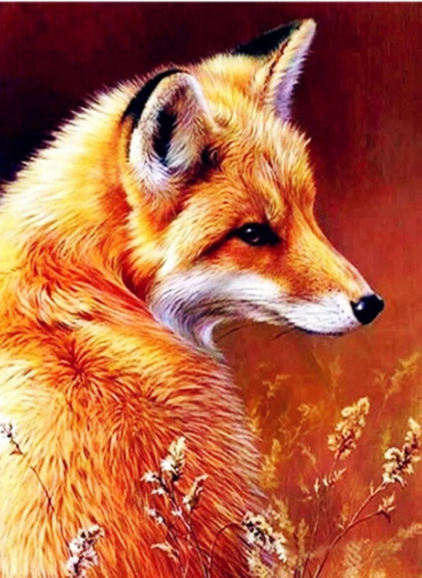 Diamond Painting Vollbild 30x40 mit runden Steinen