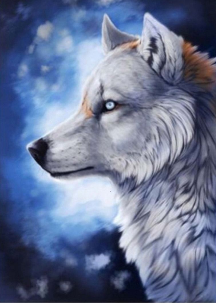Diamond Painting Vollbild 30x40 mit runden Steinen