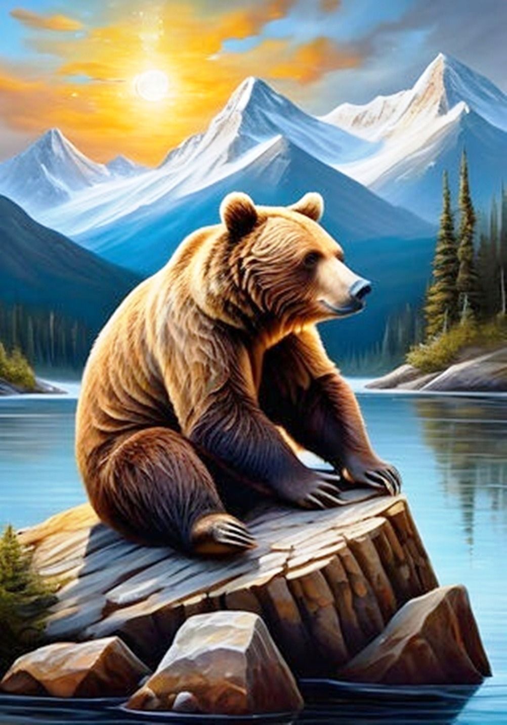 Diamond Painting Vollbild 30x40 mit eckigen Steinen Diamond Painting Vollbild 30x40 mit eckigen Steinen