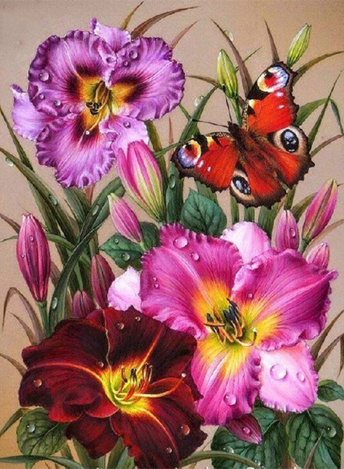 Diamond Painting Vollbild 30x40 mit eckigen Steinen Diamond Painting Vollbild 30x40 mit eckigen Steinen