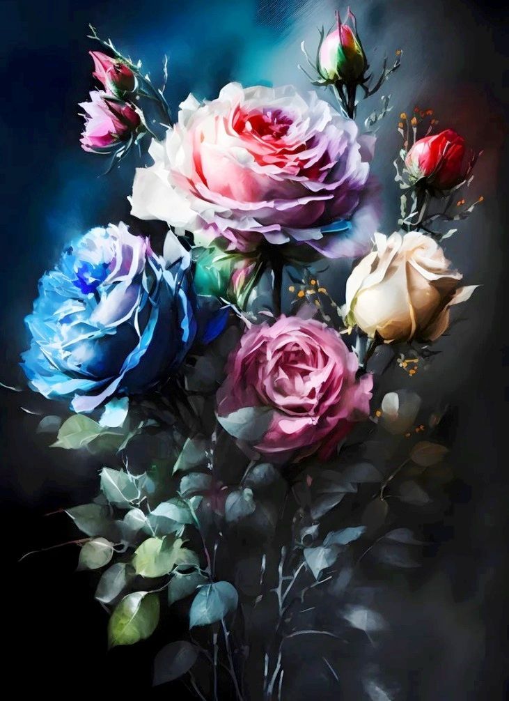 Diamond Painting Vollbild 30x40 mit eckigen Steinen Diamond Painting Vollbild 30x40 mit eckigen Steinen