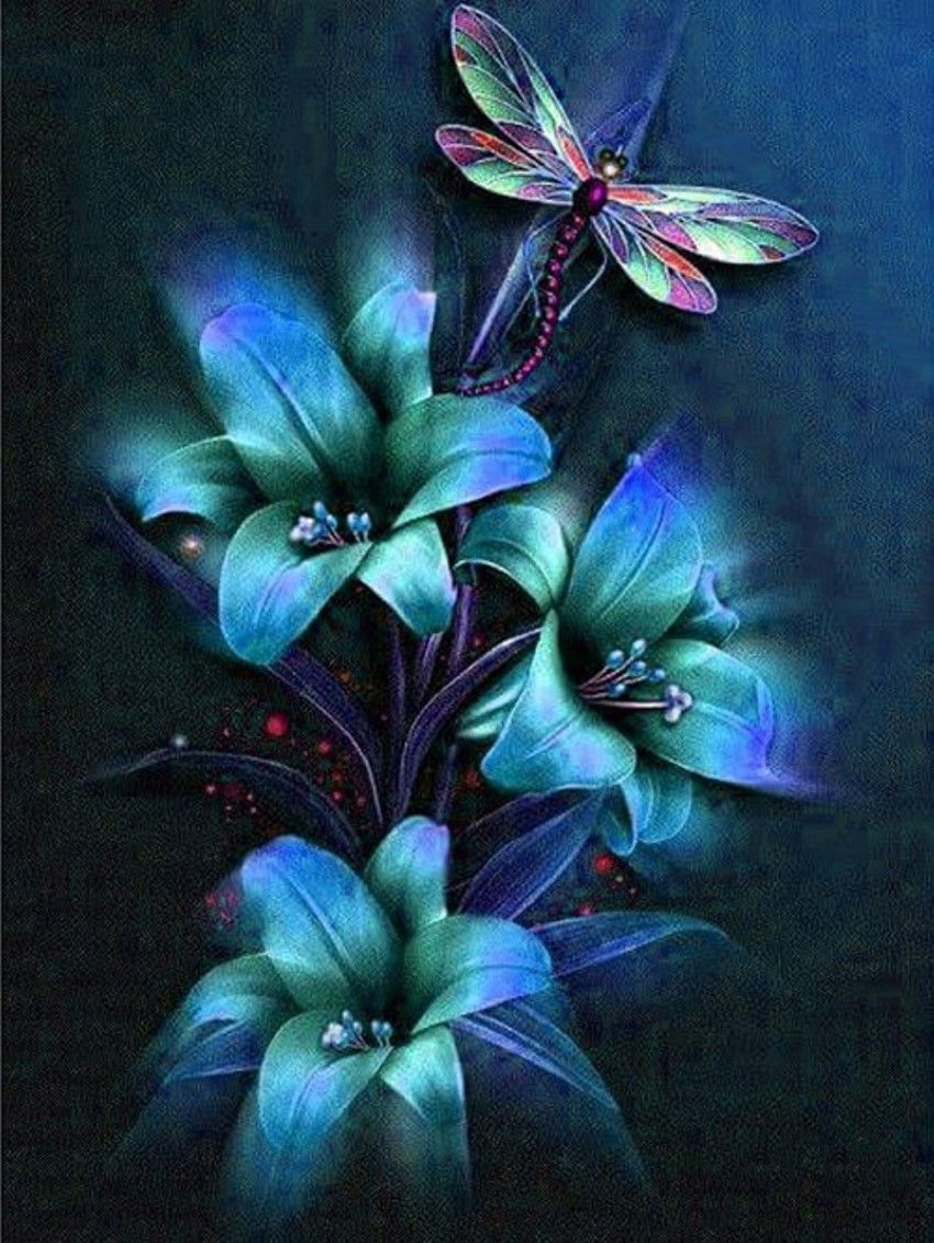 Diamond Painting Vollbild 50x70 mit runden Steinen