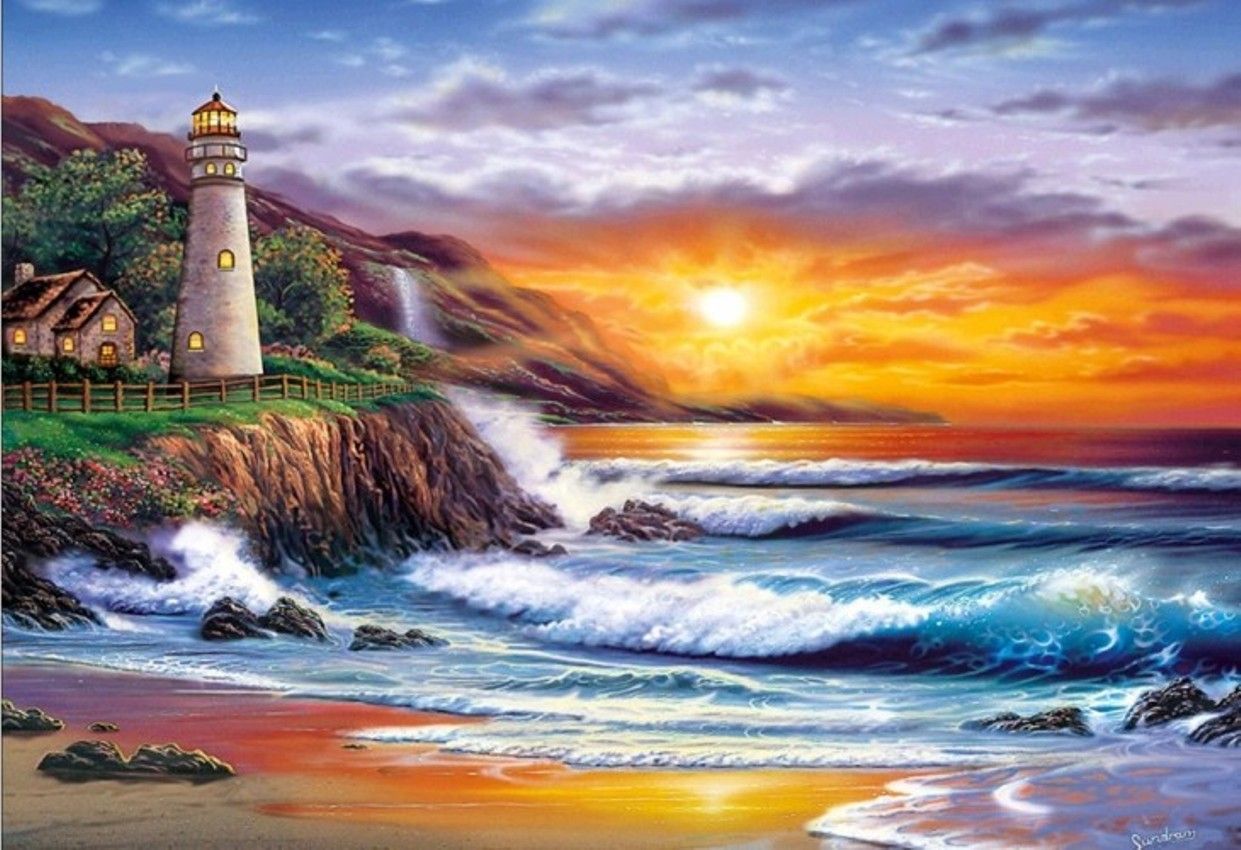 Diamond Painting Vollbild 50x70 mit runden Steinen Diamond Painting Vollbild 50x70 mit runden Steinen
