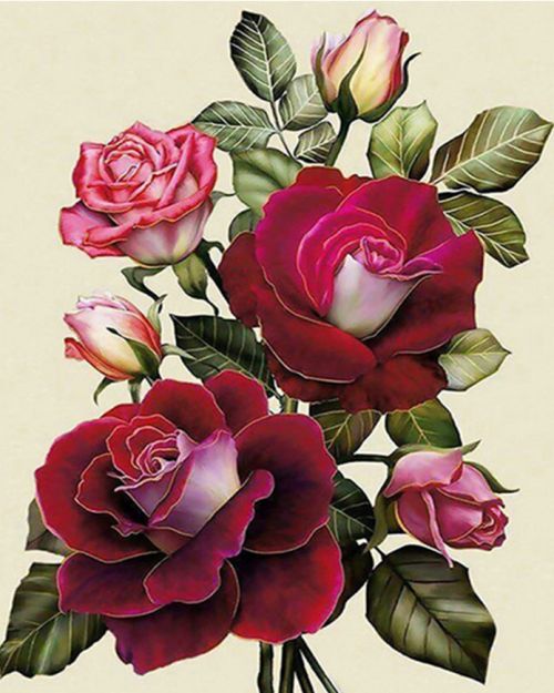 Diamond Painting Vollbild 50x70 mit runden Steinen Diamond Painting Vollbild 50x70 mit runden Steinen