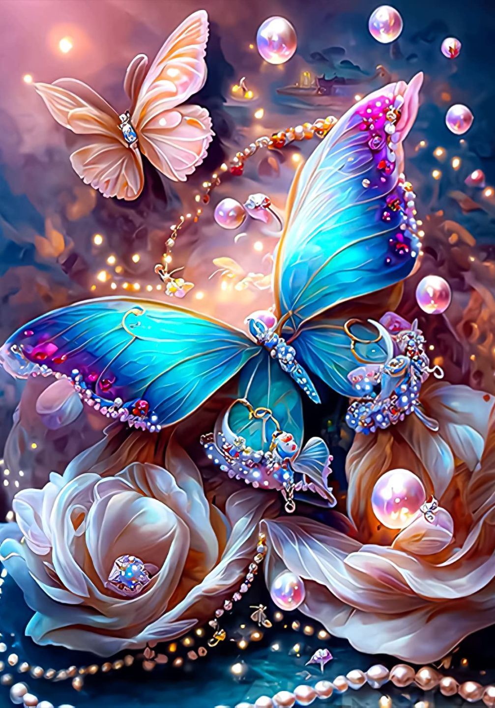Diamond Painting Vollbild 50x70 mit runden Steinen