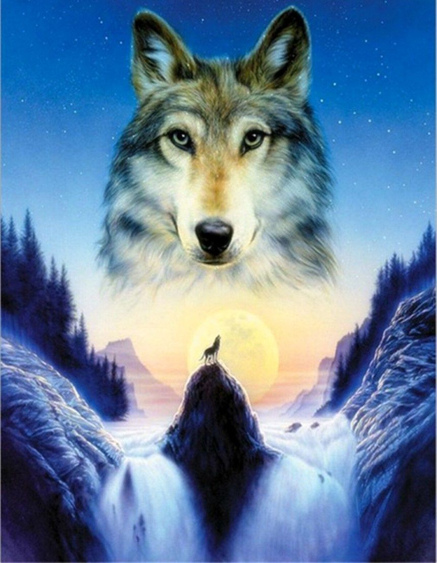 Diamond Painting Vollbild 50x70 mit eckigen Steinen