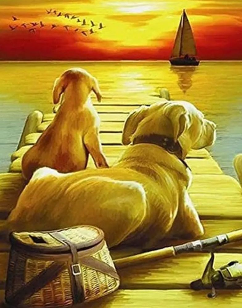 Diamond Painting Vollbild 50x70 mit eckigen Steinen Diamond Painting Vollbild 50x70 mit eckigen Steinen