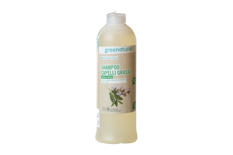Shampoo Antiforfora Salvia e Ortica 500 ml - Green Natural