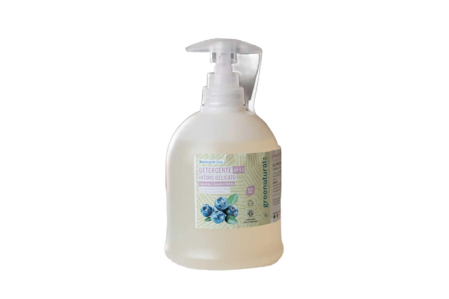 Detergente Intimo Dailycare pH 4.3 Calendula, Lavanda e Mirtillo 500 ml - Green Natural