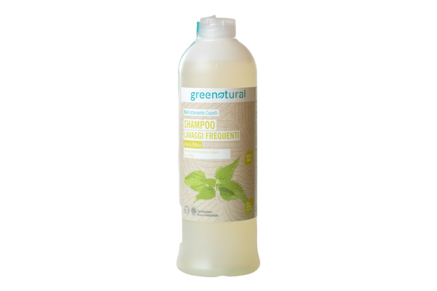 Shampoo Lavaggi Frequenti Lino e Ortica 500 ml - Green Natural