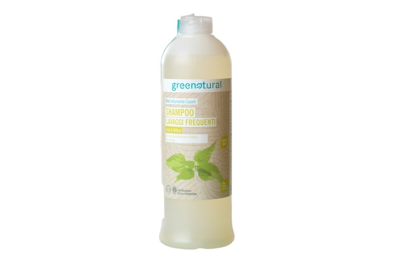 Shampoo Lavaggi Frequenti Lino e Ortica 500 ml - Green Natural