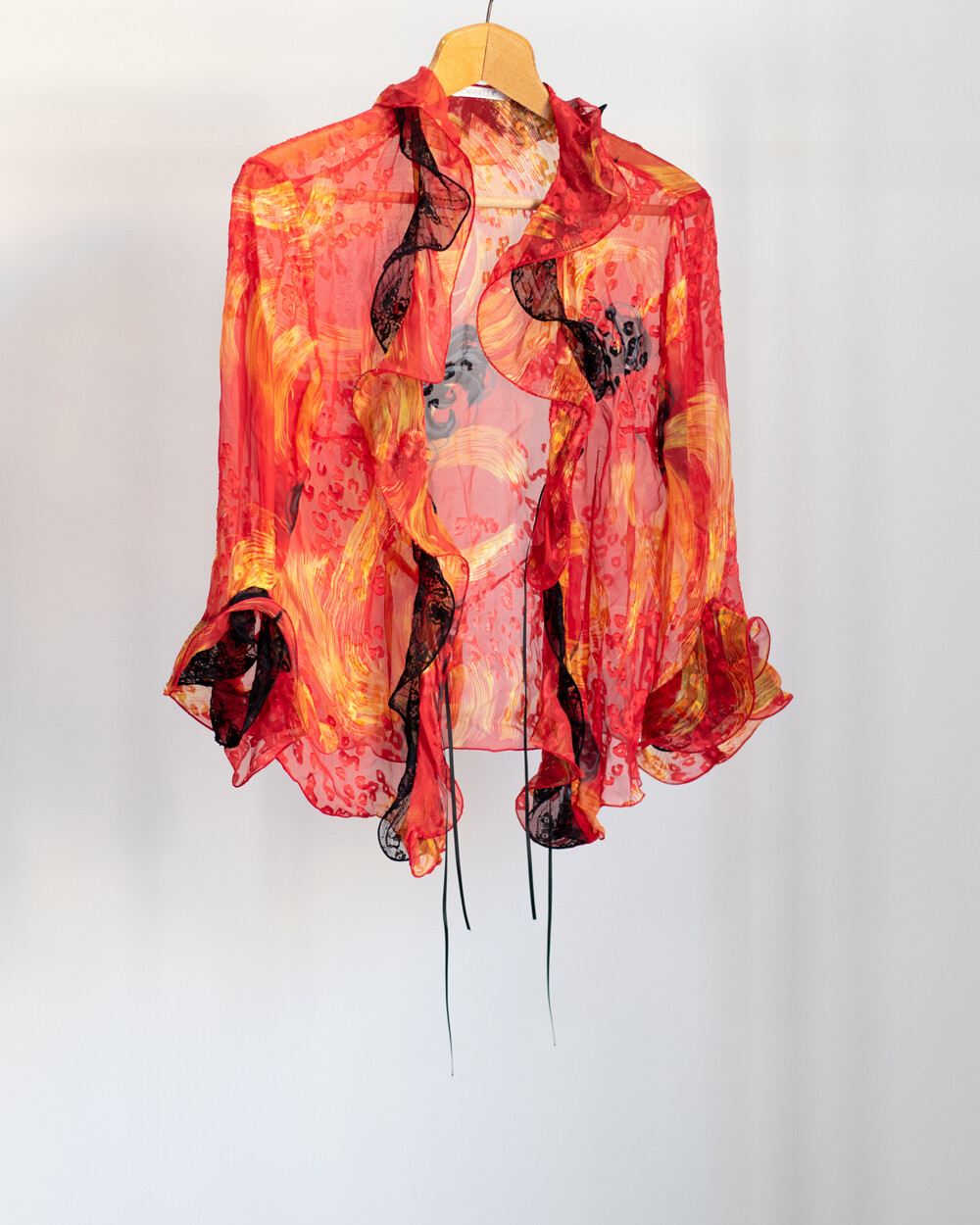 Camicia a fantasia donna in seta
