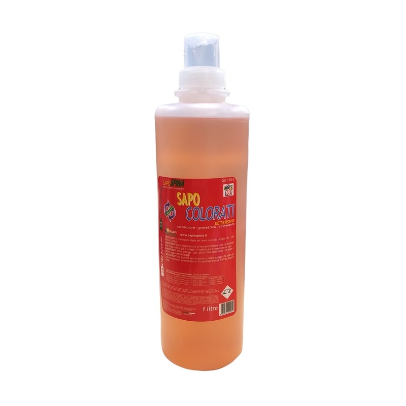 SAPO COLORATI Detergente liquido 3 volte concentrato 1 lt RAMPI