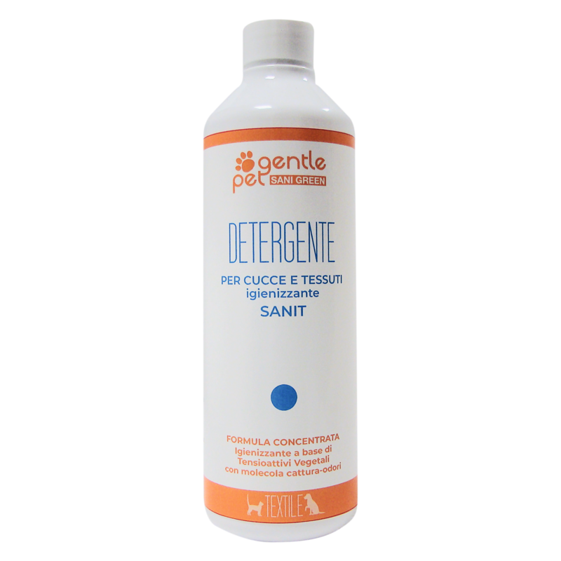 DETERGENTE SANIT Igienizzante e Ipoallergenico per Cucce e Tessuti 500ml GENTLEPET