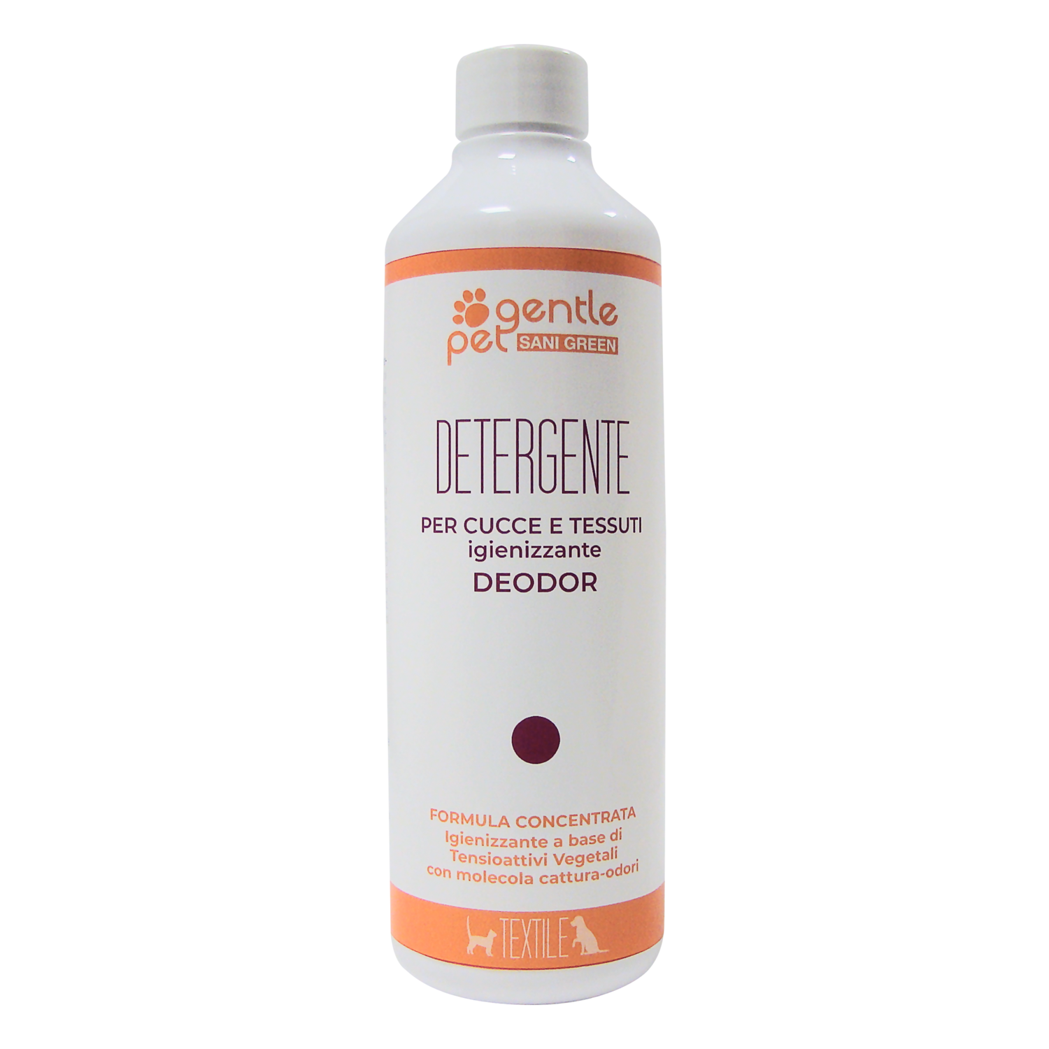 DETERGENTE DEODOR Igienizzante e Ipoallergenico per Cucce e Tessuti 500ml GENTLEPET