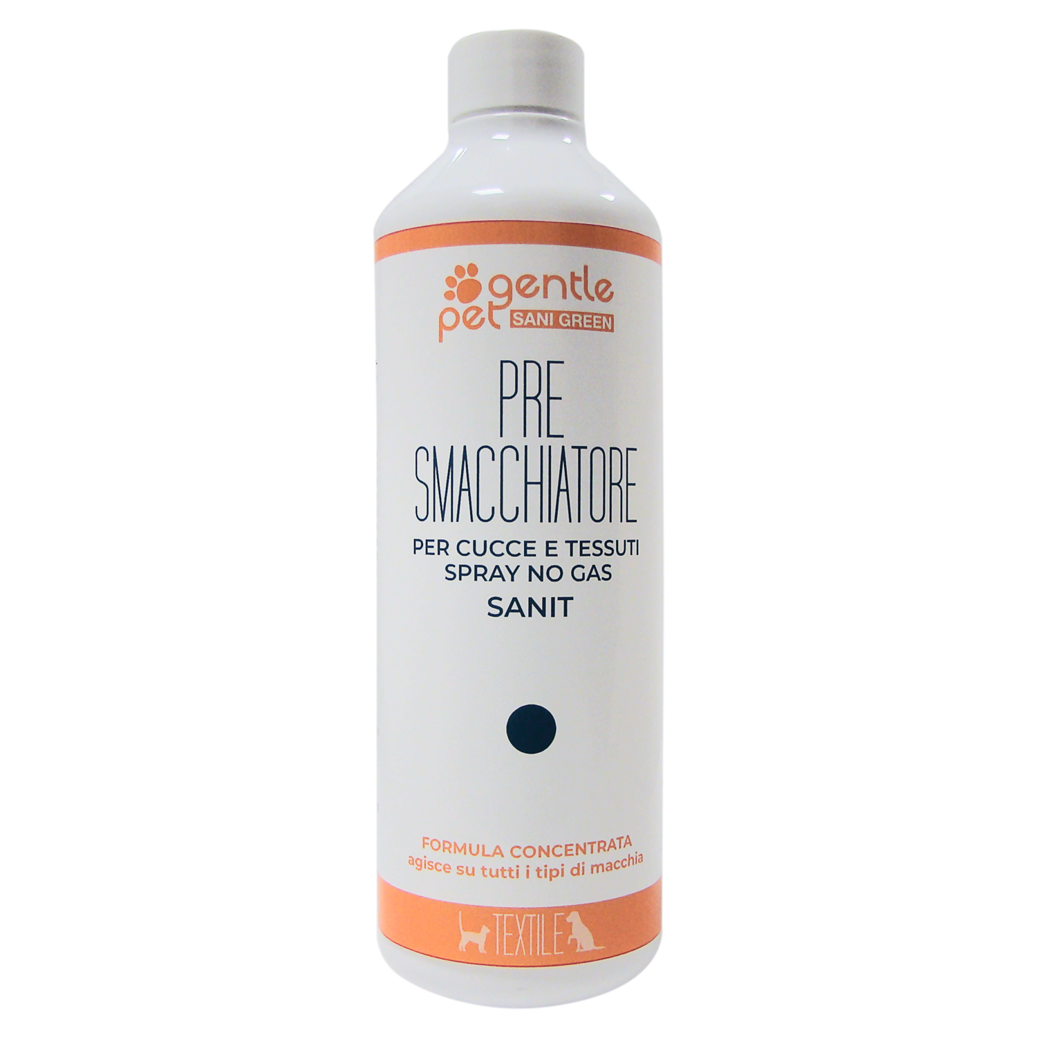 PRE-SMACCHIATORE per macchie difficili prima del lavaggio per Cucce e Tessuti 500ml GENTLEPET