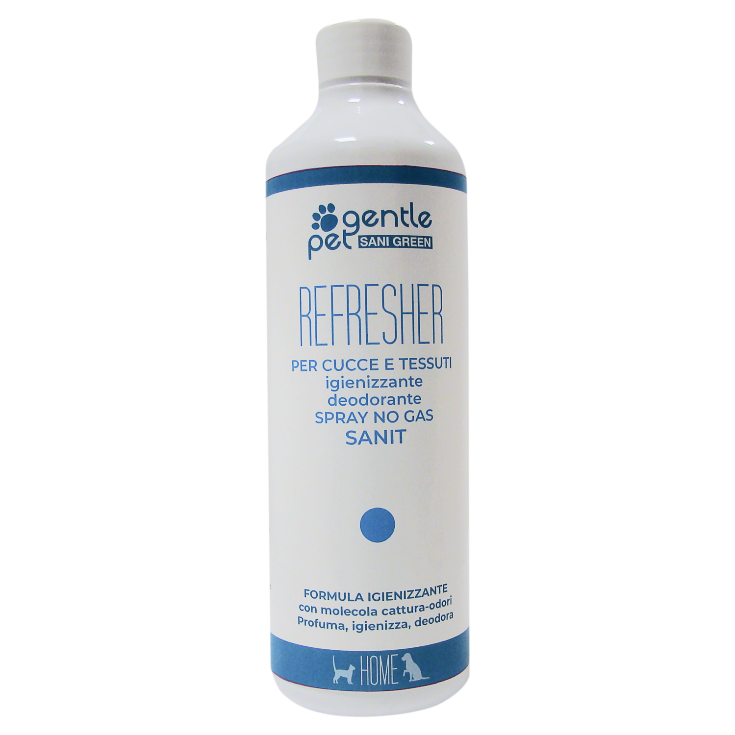 REFRESHER NO-GAS – DEODOR Per Cucce e Tessuti Profumazione Fresca 500 ml GENTLEPET