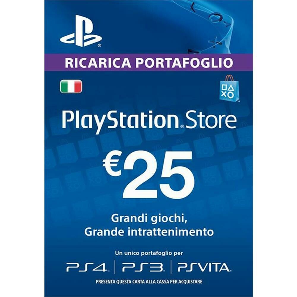 ricarica portafoglio playstation 25 euro