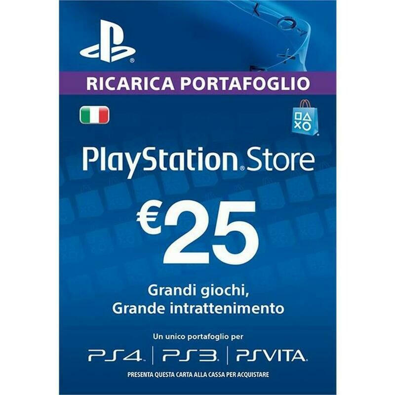 ricarica portafoglio playstation 25 euro