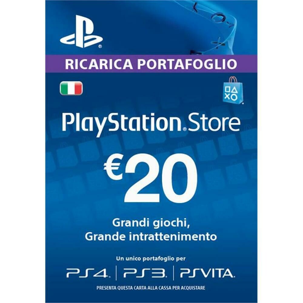ricarica portafoglio playstation 20 euro