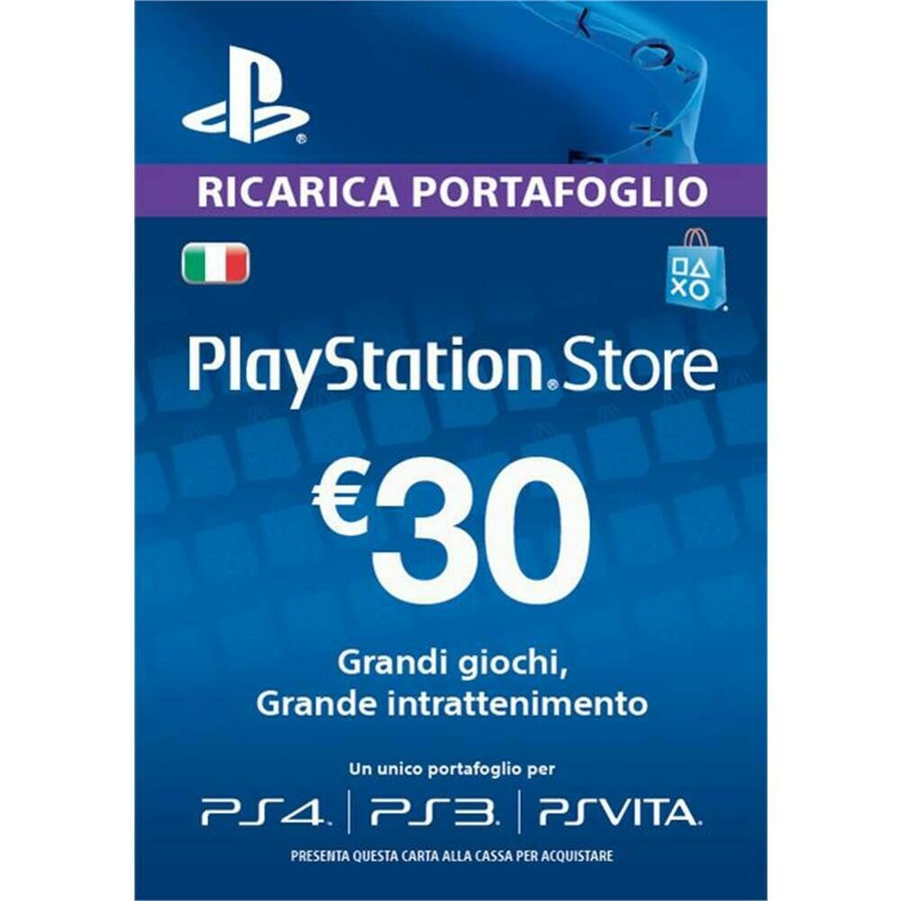 ricarica portafoglio playstation 30 euro