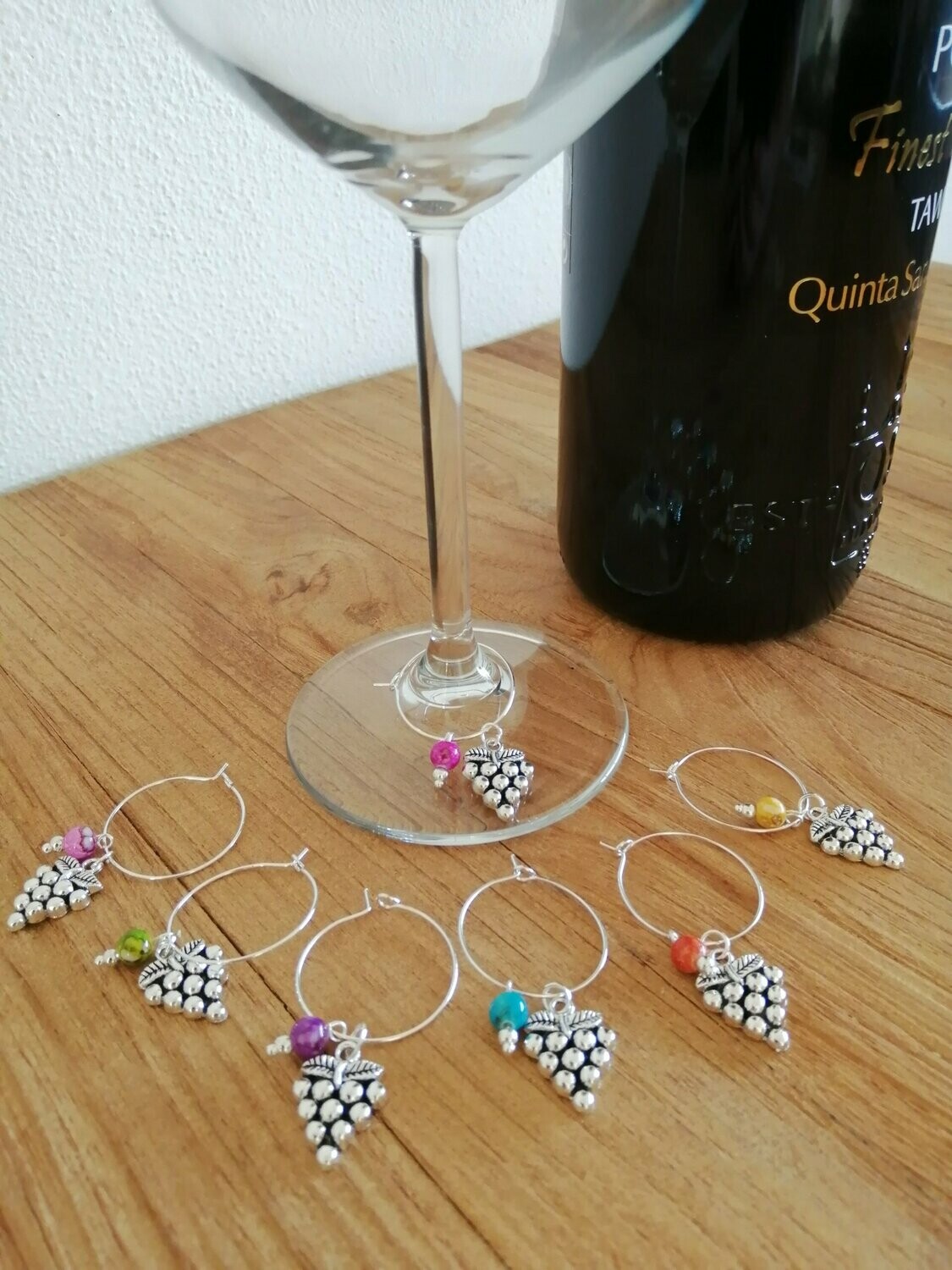 Wijnglasring Grapes