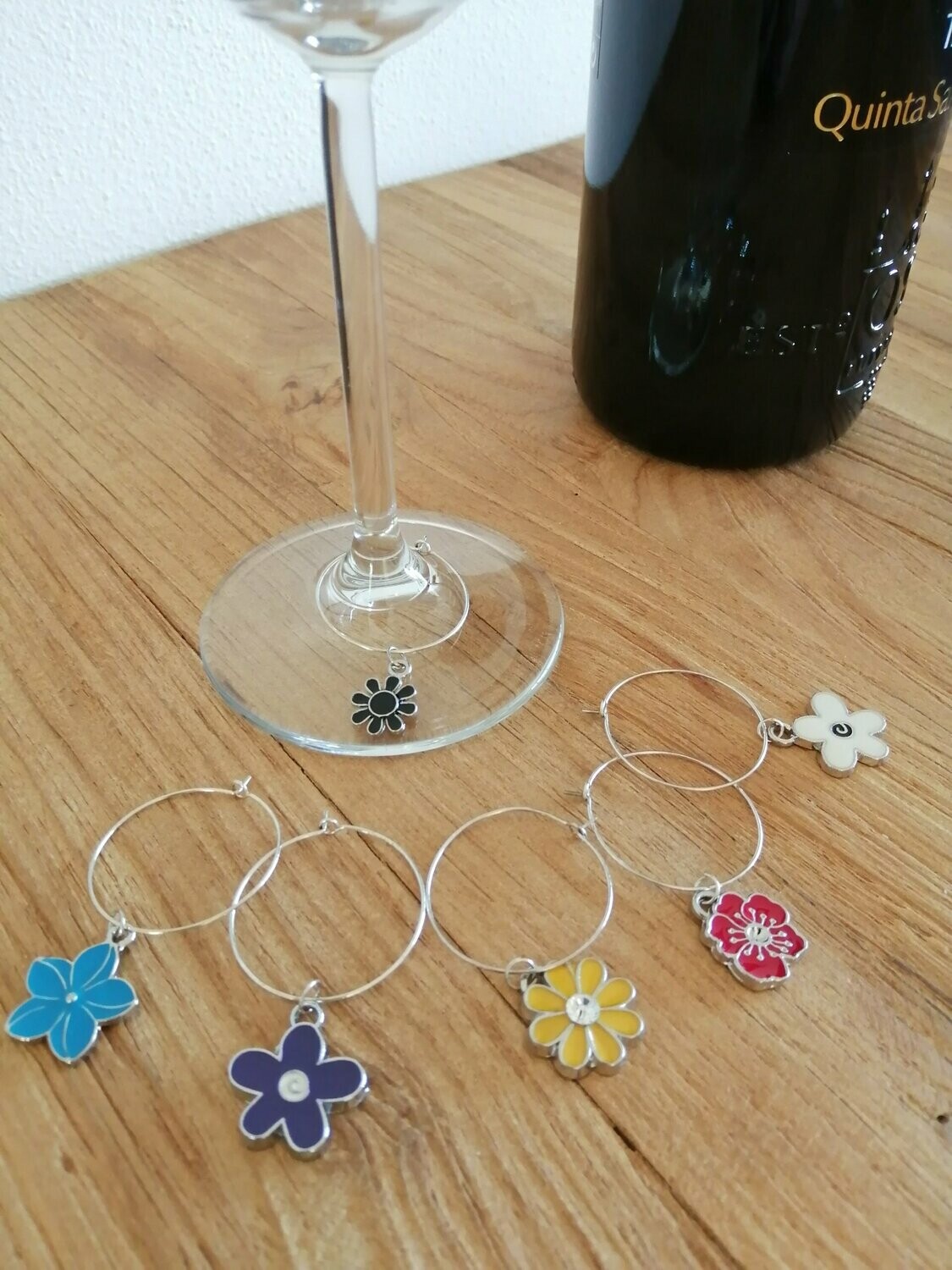 Wijnglasring Bloem epox