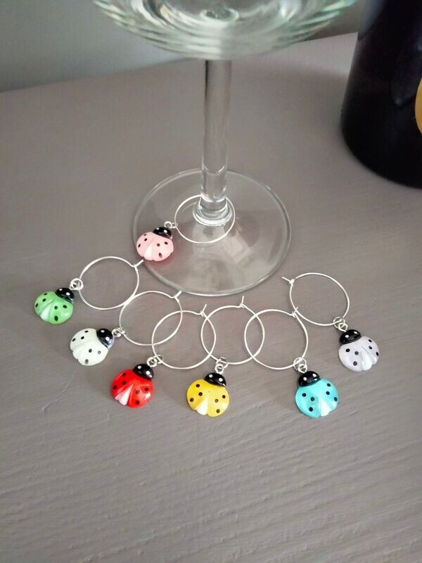 Wijnglasring Ladybird