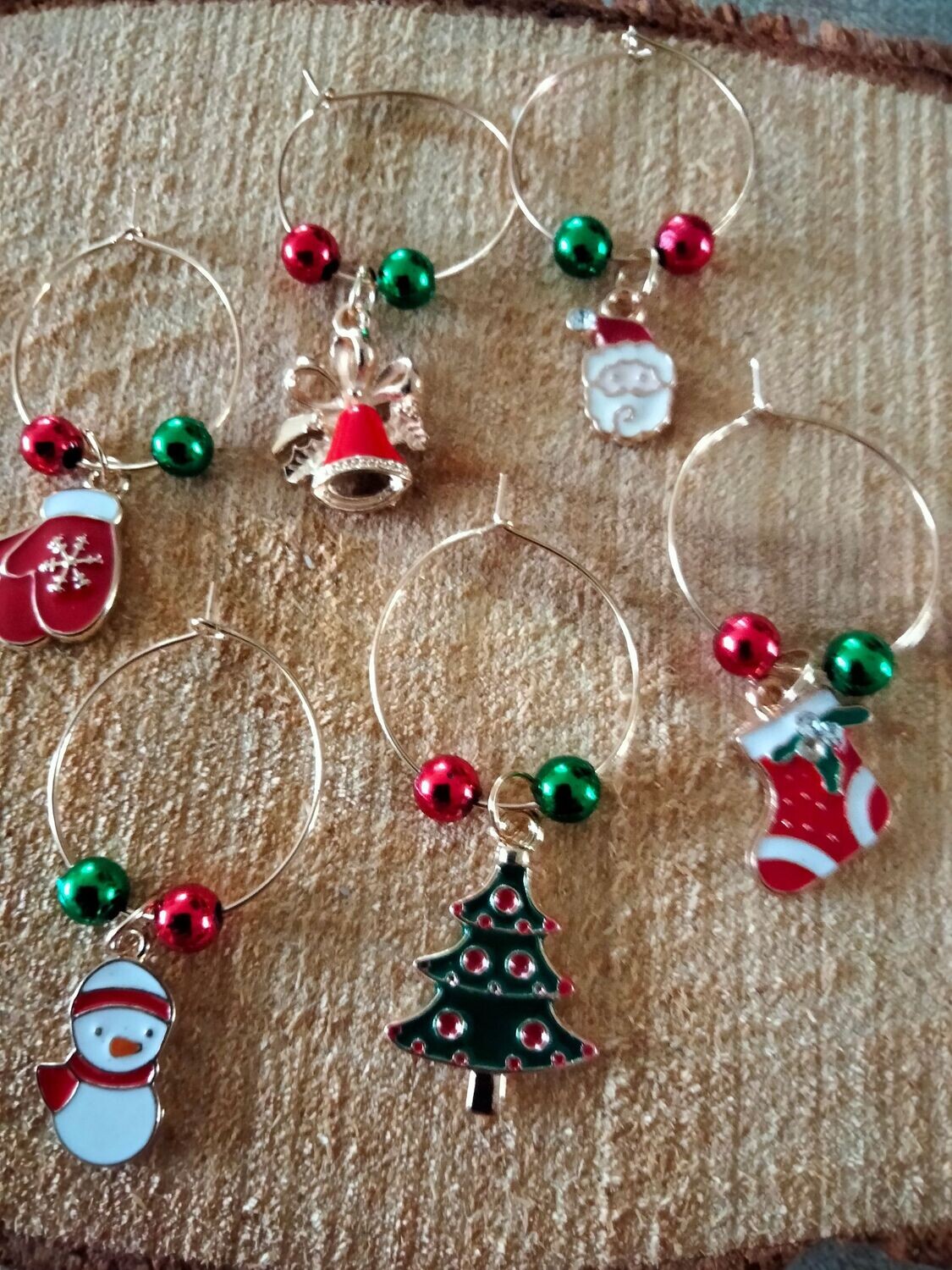 Wijnglasring Kerst 12