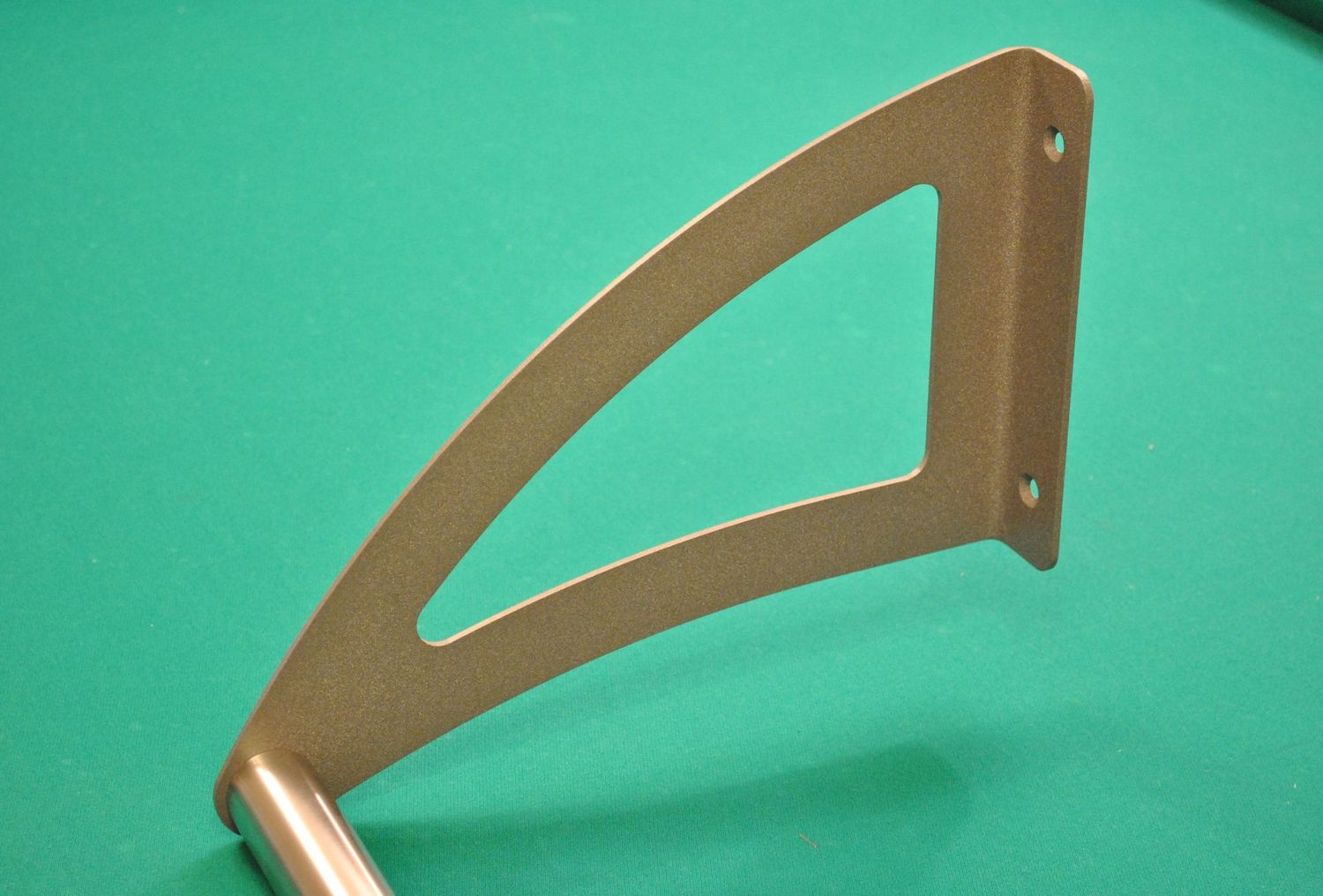 2x Wandhalterung li+re für Garderobenstange Stahl 4mm Pulverbeschichtet