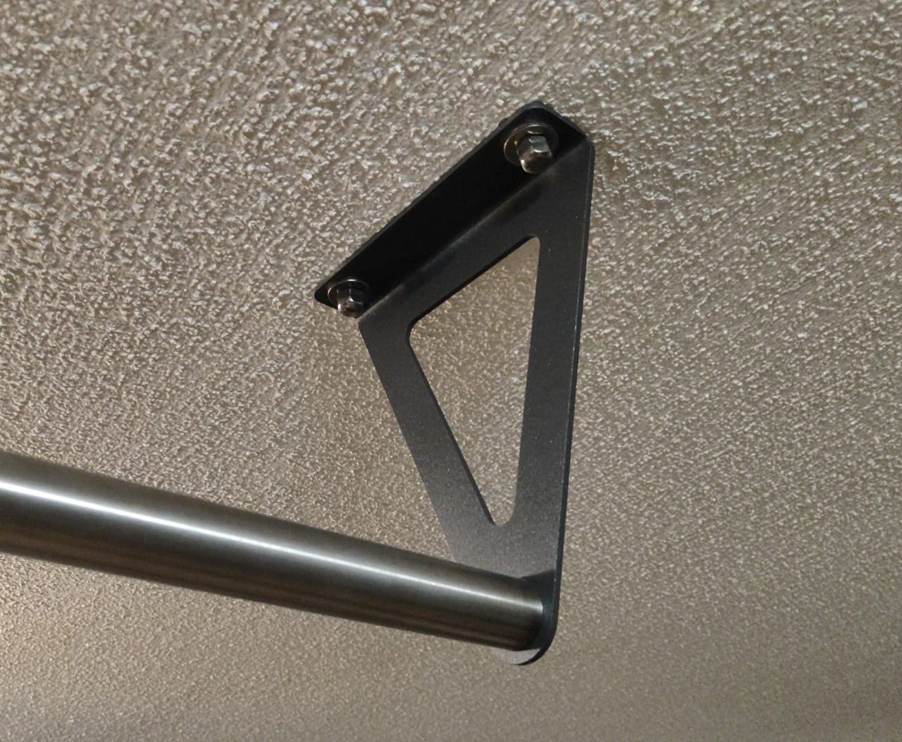 1x Halter für Reckstange Deckenmontage 4mm Stahl Pulverbeschichtet