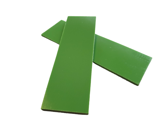 G10 GFK FR4 Toxic Green - Strukturiert! 130x40x3mm