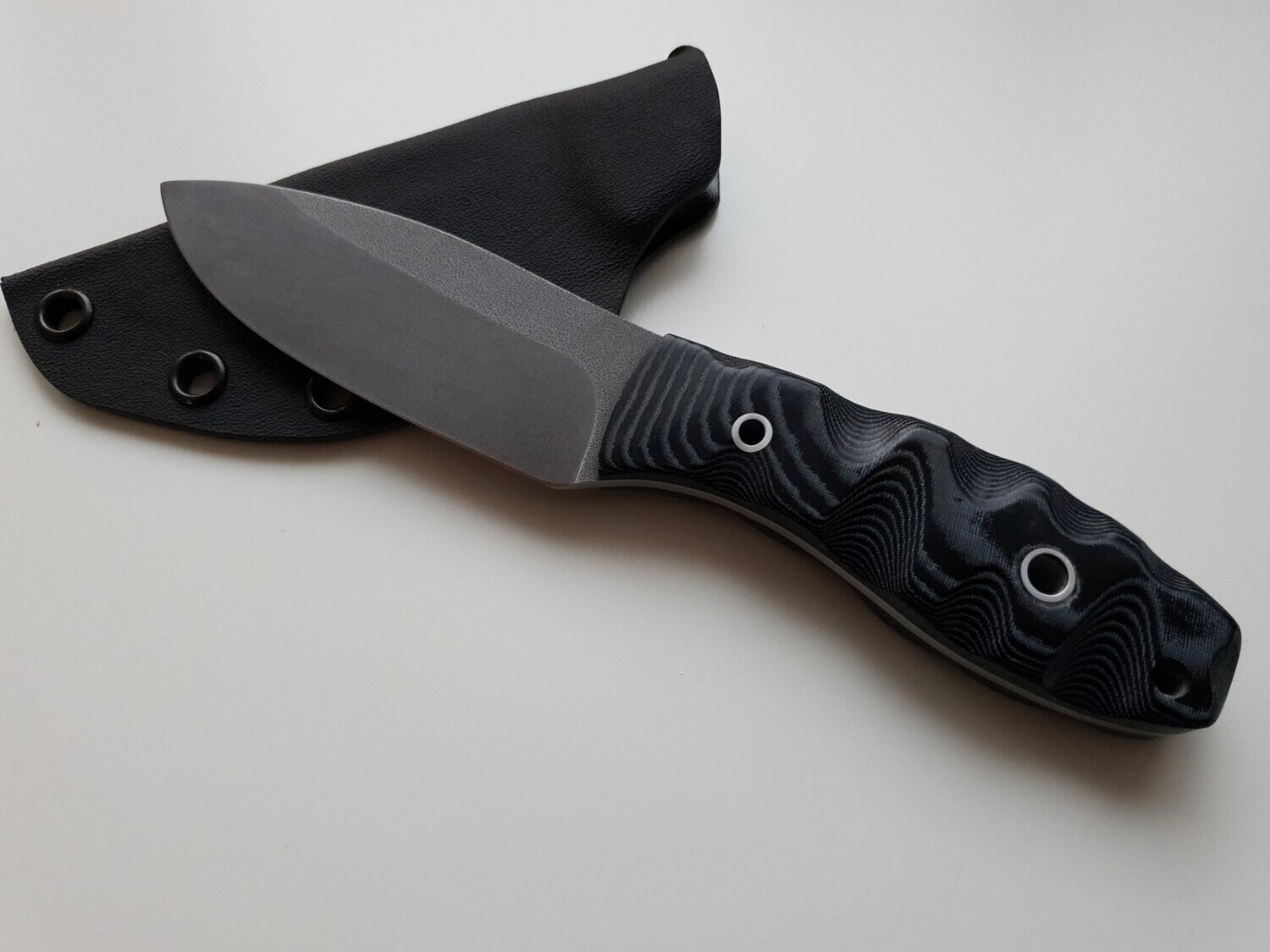 PiedPiper-Skinner Blade- Messer handgefertigt - Black and White