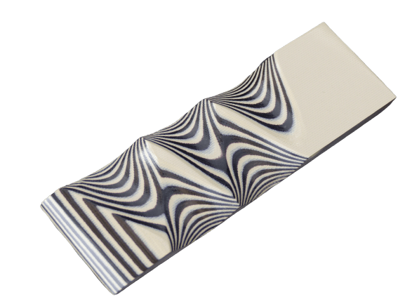 G10 Desert/Black  Messergriffmaterial 130x40x6,5mm
