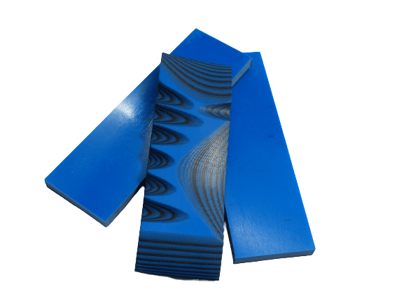 G10-INTENSE Griffschalen - Blue/Black 130x40x6,5mm