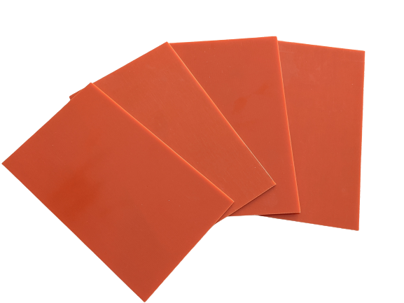 G10 FR4 GFK Liner Material Set  130x80x0,5mm Blaze Orange