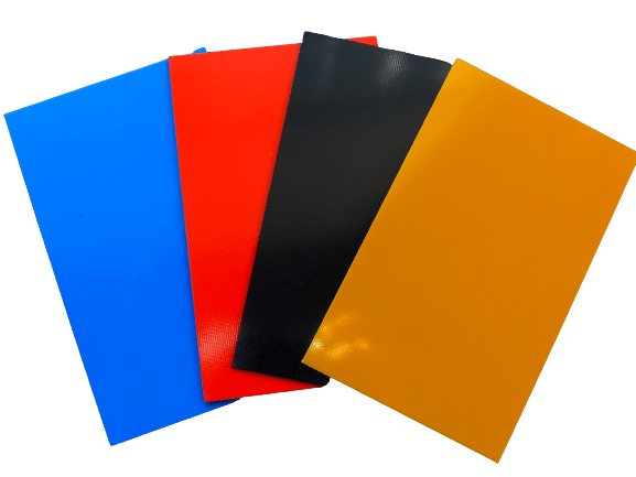G10 FR4 GFK - Liner Material Set für Messerbau oder Modellbau, 130x80x1mm - blau, orange, schwarz, gelb