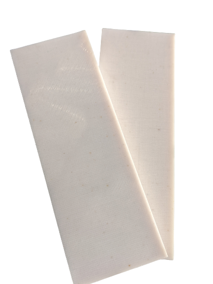 Canvas Jute Micarta White/Ivory 120x40x8mm