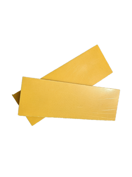 Jute Micarta - Shiny Yellow - 120x40x8mm