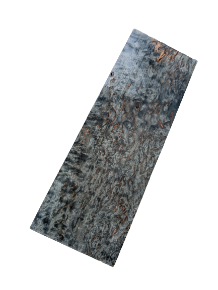Stabilisierte Maserbirke Black - Blockmaße 125x40x35mm