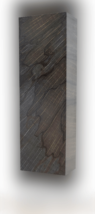 Raffir® Stabilisierte gestockte  Buche Black - Blockmaße 125x40x25mm
