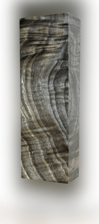Raffir® Stabilisierte  Pappel  Flamed Black - Blockmaße 125x40x25mm