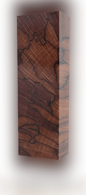 Raffir® Stabilisierte gestockte  Buche Brown - Blockmaße 125x40x25mm