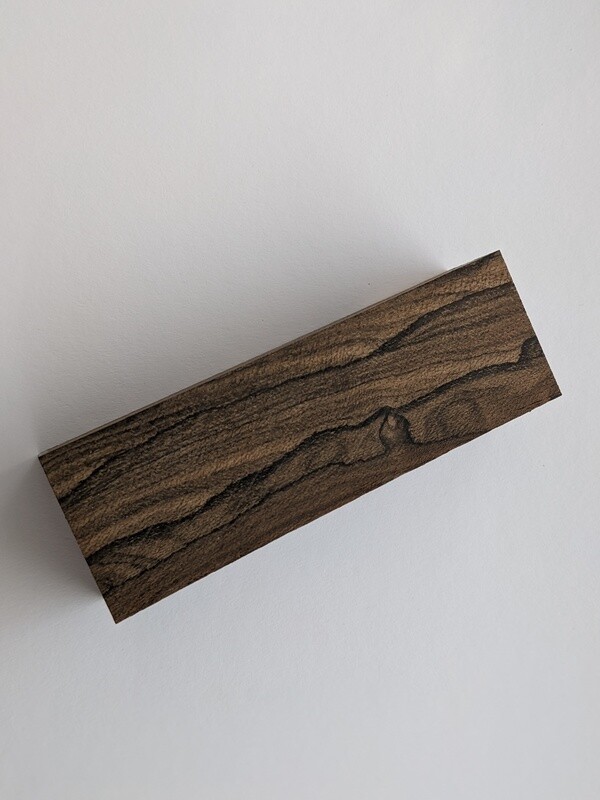 Ziricote Holzblock naturbelassen- Blockmaße 125x42x30mm
